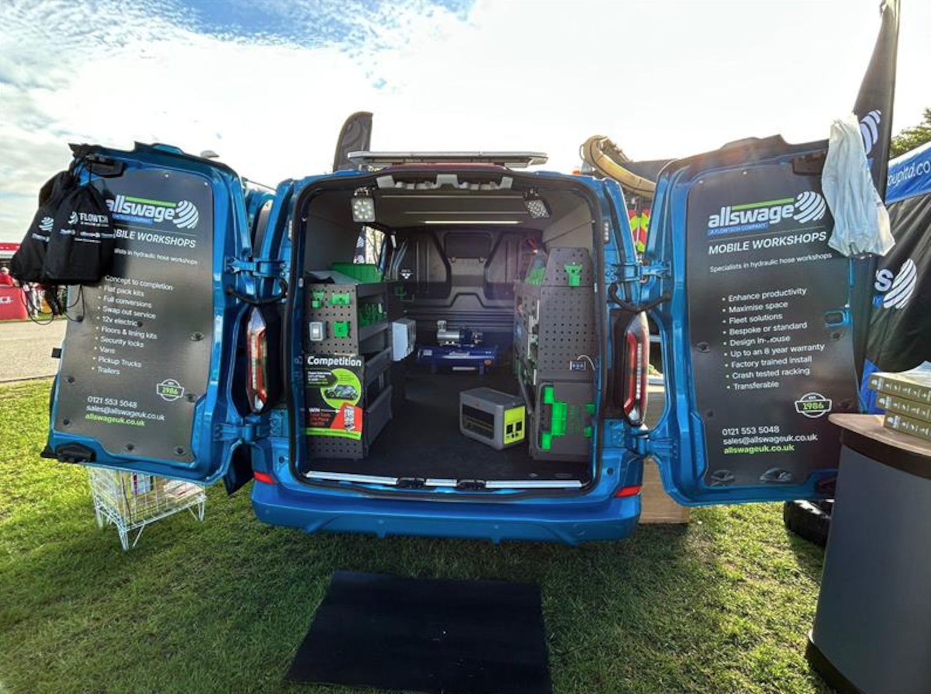 Platworx van with tools
