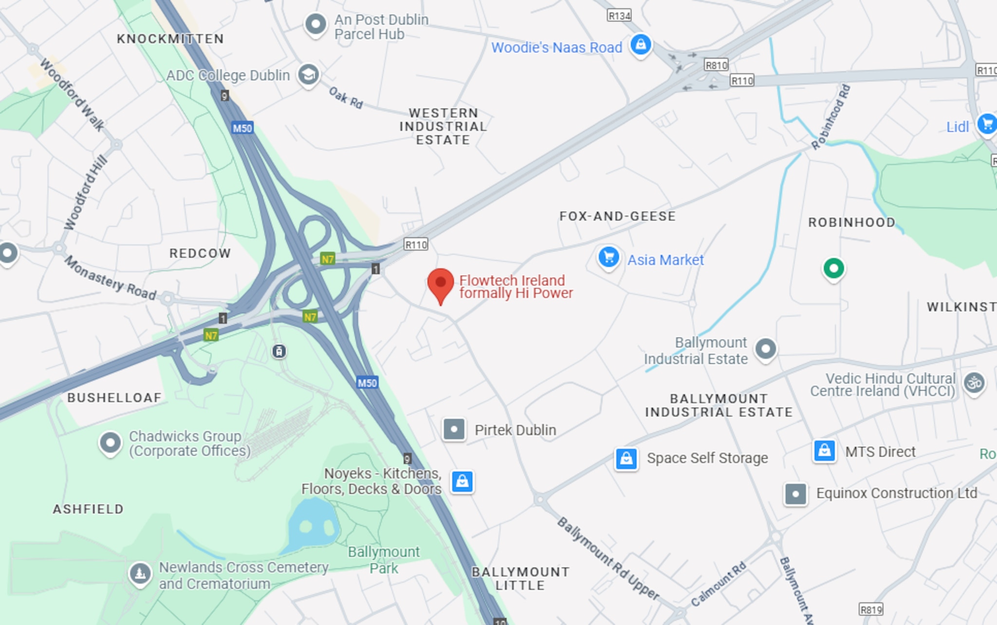 flowtech dublin map image