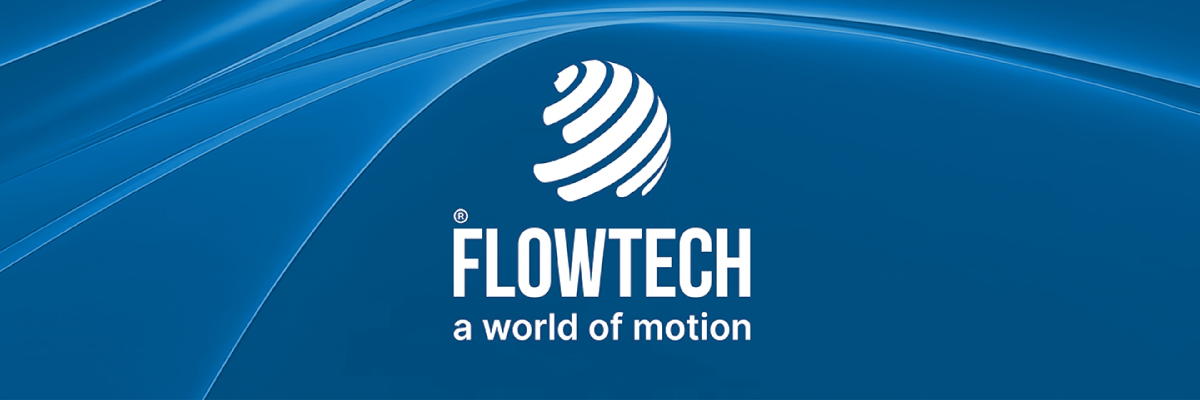 Flowtech logo blue header