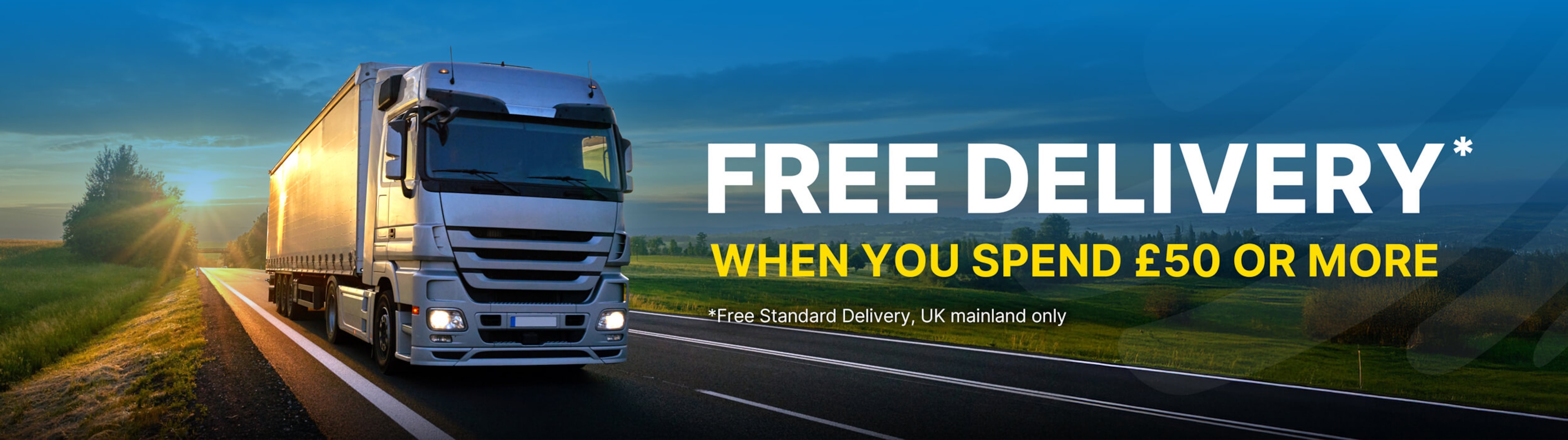 Free Delivery When you Spend £50