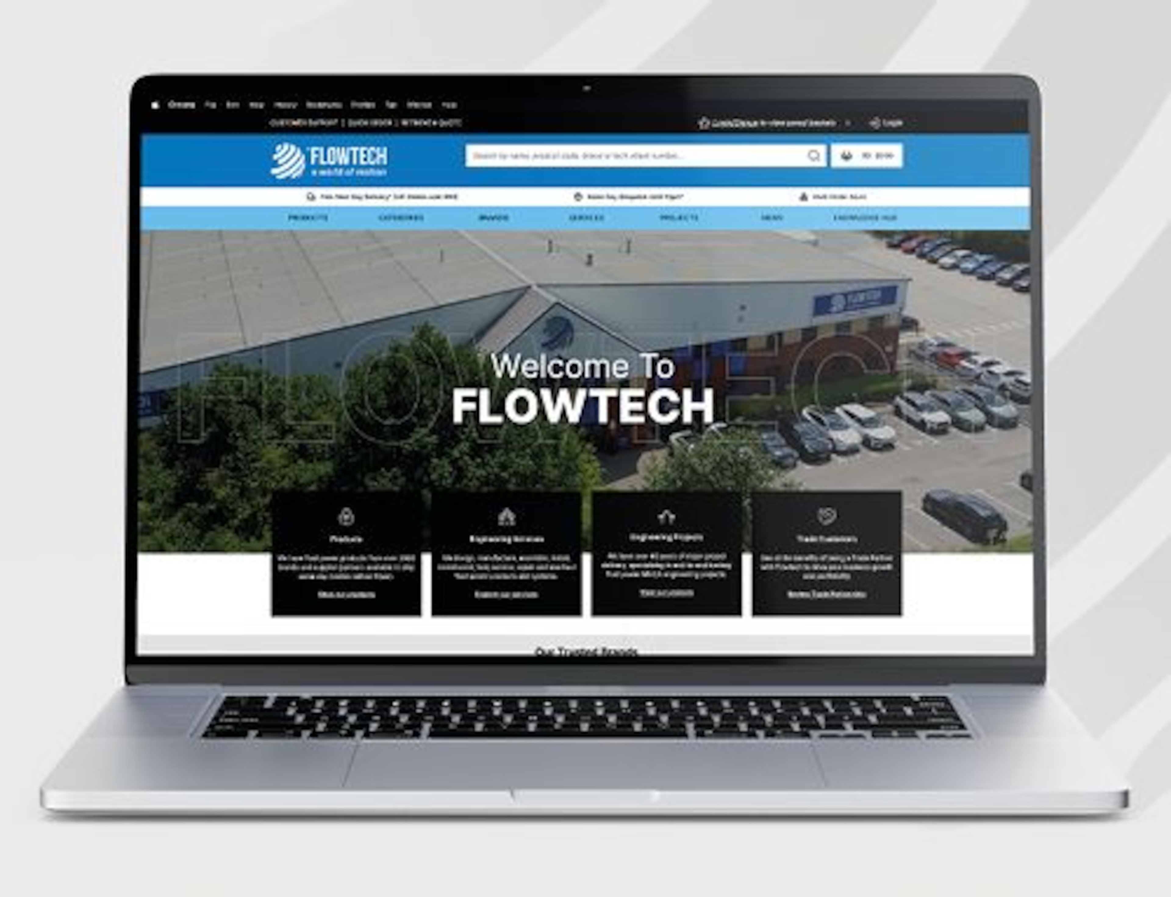 flowtech new website laptop image