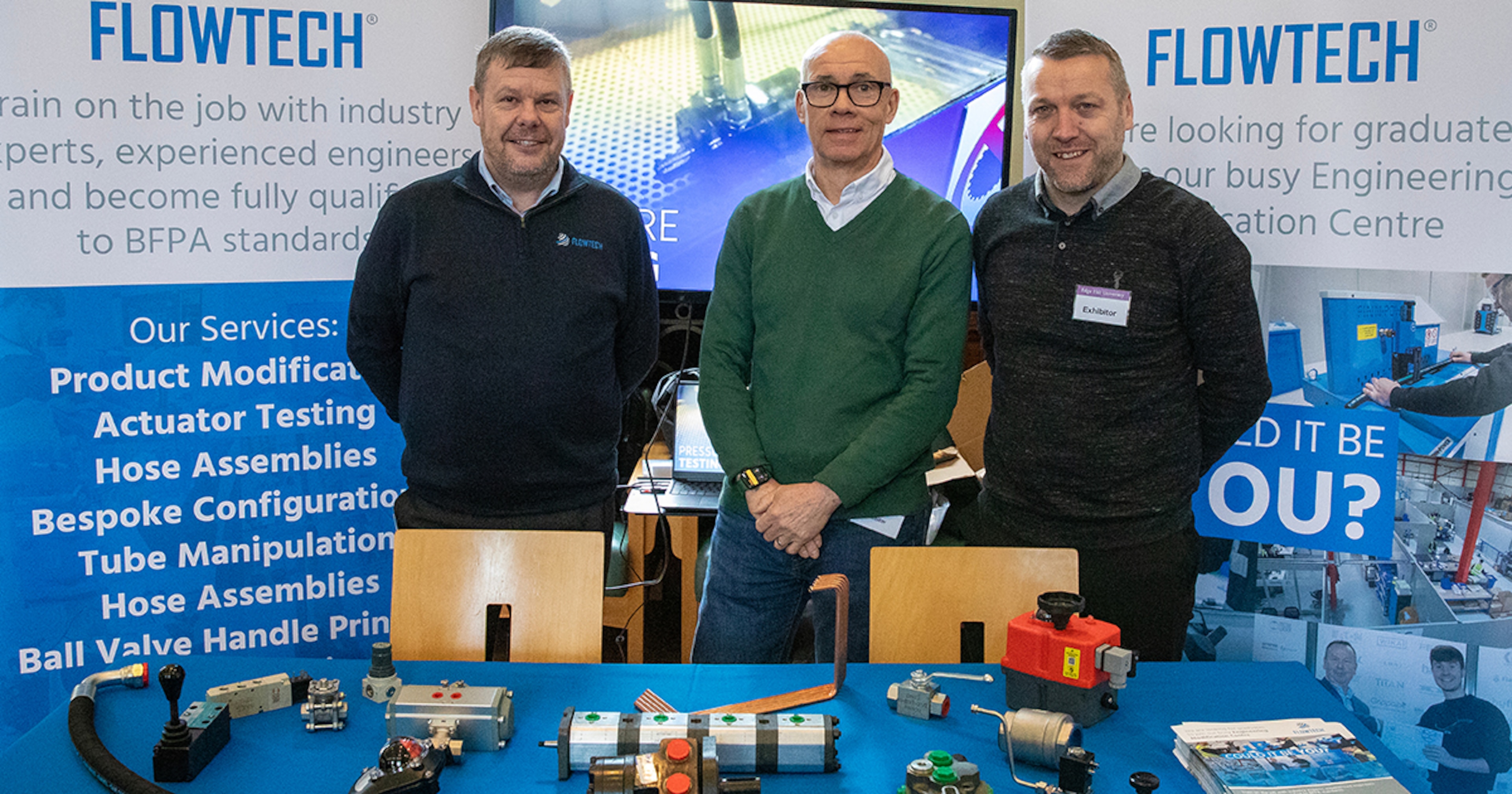 Flowtech engineers attending event
