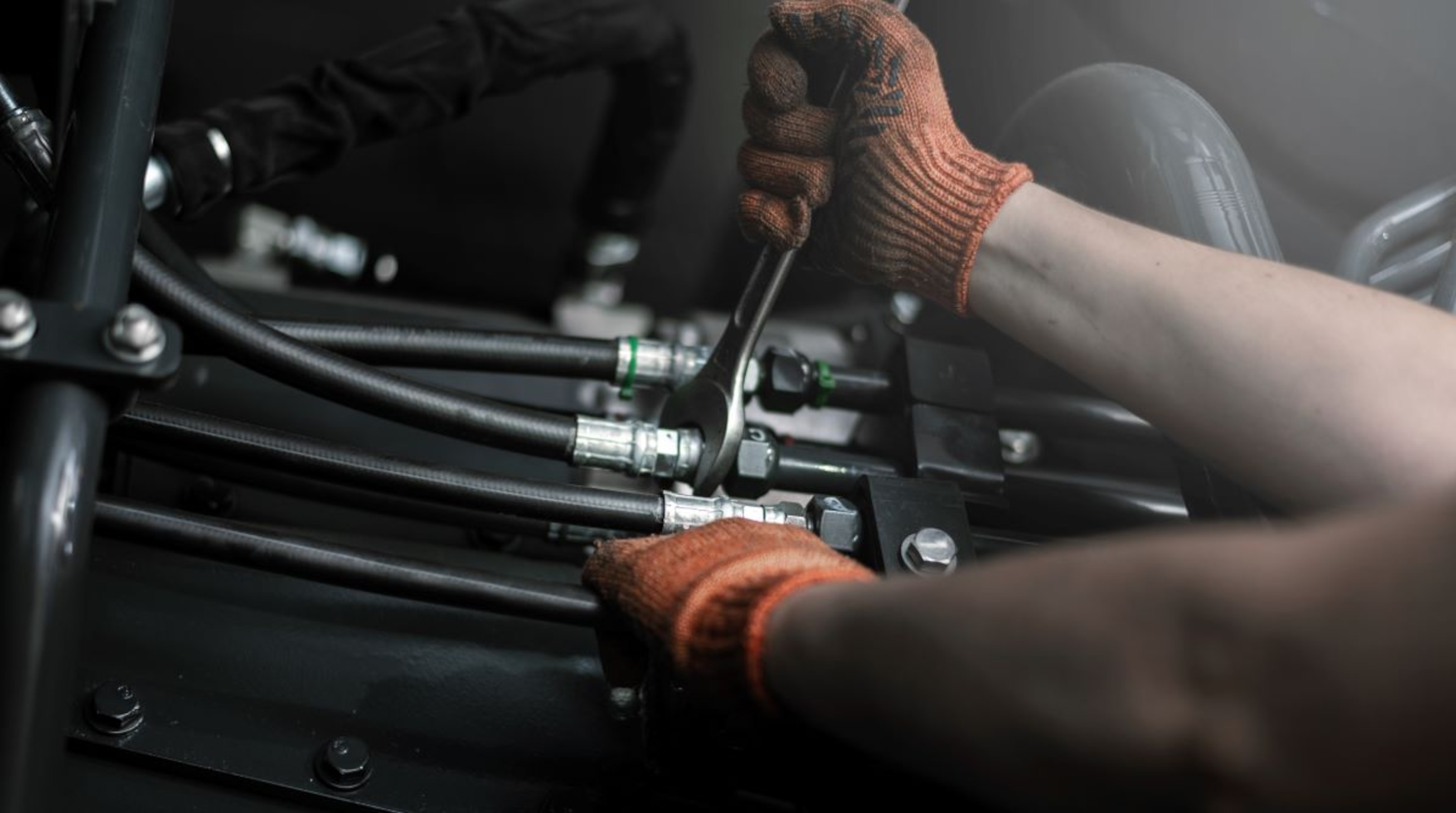 Image of hydraulic system maintenance