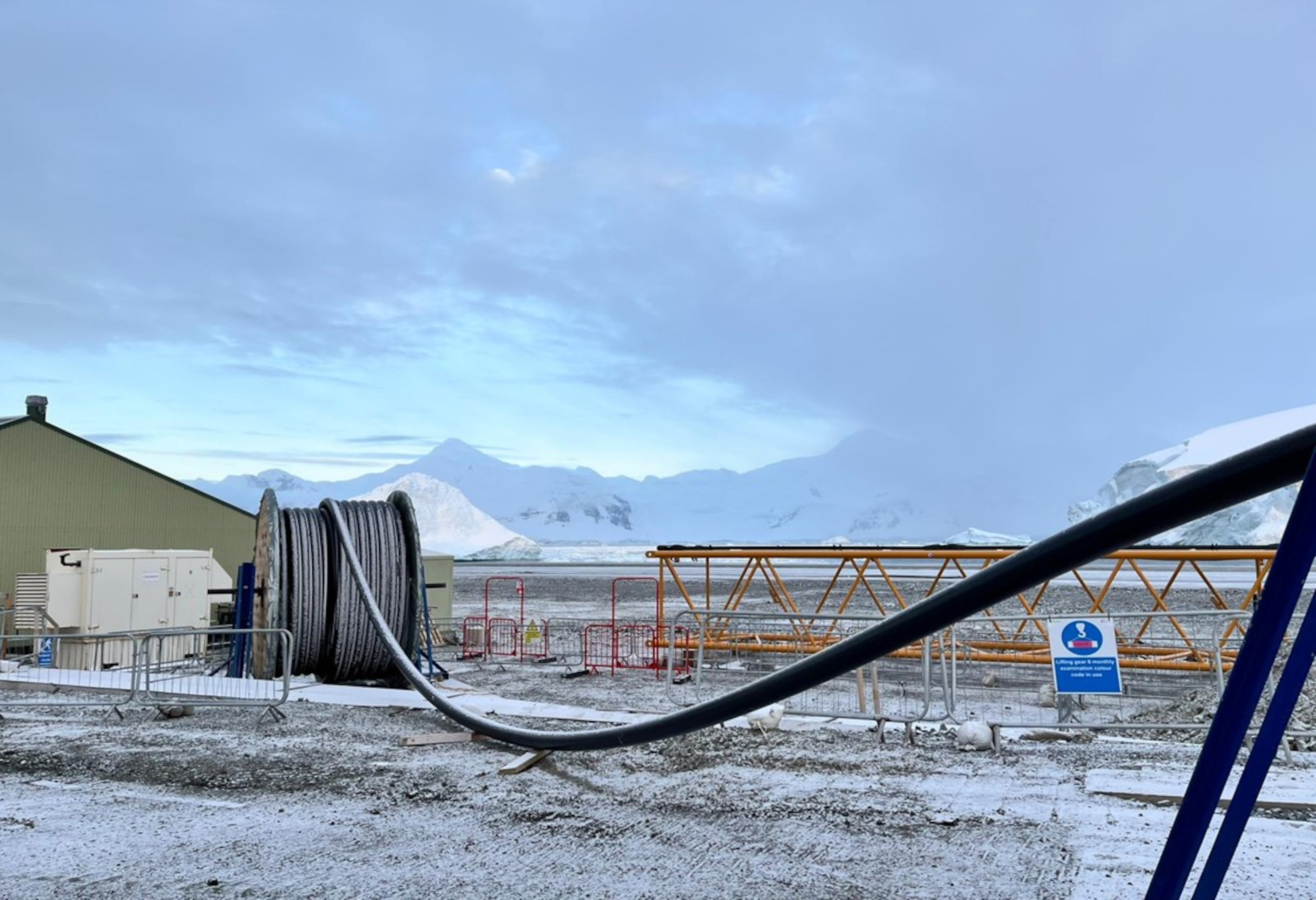 rothera research station exterior pipe layout